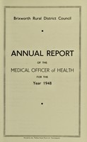 view [Report 1948] / Medical Officer of Health, Brixworth R.D.C.