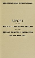 view [Report 1951] / Medical Officer of Health, Bromsgrove R.D.C.