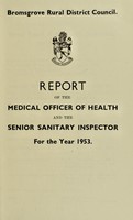 view [Report 1953] / Medical Officer of Health, Bromsgrove R.D.C.