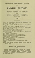 view [Report 1948] / Medical Officer of Health, Bromsgrove U.D.C.