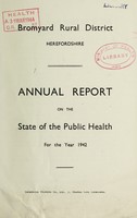 view [Report 1942] / Medical Officer of Health, Bromyard R.D.C.