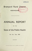 view [Report 1943] / Medical Officer of Health, Bromyard R.D.C.