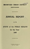 view [Report 1948] / Medical Officer of Health, Bromyard U.D.C.