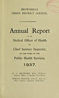 view [Report 1937] / Medical Officer of Health, Brownhills U.D.C.