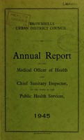 view [Report 1945] / Medical Officer of Health, Brownhills U.D.C.