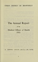 view [Report 1955] / Medical Officer of Health, Brownhills U.D.C.