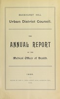 view [Report 1900] / Medical Officer of Health, Buckhurst Hill U.D.C.