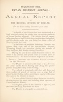 view [Report 1909] / Medical Officer of Health, Buckhurst Hill U.D.C.