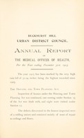 view [Report 1915] / Medical Officer of Health, Buckhurst Hill U.D.C.