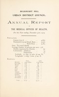 view [Report 1919] / Medical Officer of Health, Buckhurst Hill U.D.C.