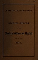 view [Report 1937] / Medical Officer of Health, Buckingham Borough.