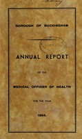 view [Report 1954] / Medical Officer of Health, Buckingham Borough.