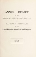 view [Report 1913] / Medical Officer of Health, Buckingham (Union) R.D.C.