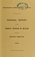 view [Report 1945] / Medical Officer of Health, Buckingham (Union) R.D.C.