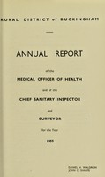 view [Report 1955] / Medical Officer of Health, Buckingham (Union) R.D.C.