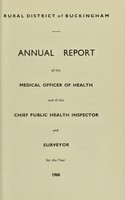 view [Report 1960] / Medical Officer of Health, Buckingham (Union) R.D.C.