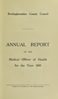 view [Report 1941] / Medical Officer of Health, Buckinghamshire County Council.