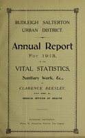 view [Report 1913] / Medical Officer of Health, Budleigh Salterton U.D.C.