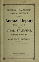 view [Report 1915] / Medical Officer of Health, Budleigh Salterton U.D.C.