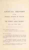 view [Report 1915] / Medical Officer of Health, Bungay U.D.C.