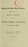 view [Report 1938] / Medical Officer of Health, Burgess Hill U.D.C.