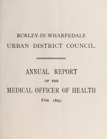 view [Report 1895] / Medical Officer of Health, Burley-in-Wharfedale U.D.C.