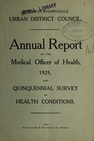 view [Report 1925] / Medical Officer of Health, Burley-in-Wharfedale U.D.C.
