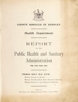view [Report 1907] / Medical Officer of Health, Burnley County Borough.