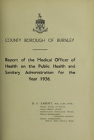 view [Report 1936] / Medical Officer of Health, Burnley County Borough.