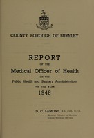 view [Report 1948] / Medical Officer of Health, Burnley County Borough.