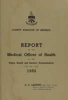 view [Report 1952] / Medical Officer of Health, Burnley County Borough.