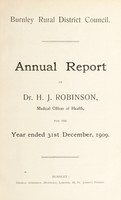 view [Report 1909] / Medical Officer of Health, Burnley R.D.C.