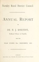 view [Report 1913] / Medical Officer of Health, Burnley R.D.C.