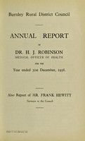 view [Report 1938] / Medical Officer of Health, Burnley R.D.C.