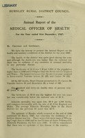 view [Report 1947] / Medical Officer of Health, Burnley R.D.C.