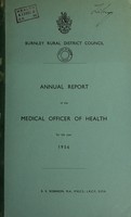 view [Report 1956] / Medical Officer of Health, Burnley R.D.C.
