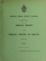 view [Report 1965] / Medical Officer of Health, Burnley R.D.C.