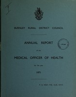 view [Report 1971] / Medical Officer of Health, Burnley R.D.C.