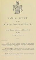 view [Report 1905] / Medical Officer of Health, Burslem Borough.