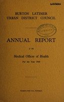 view [Report 1948] / Medical Officer of Health, Burton Latimer U.D.C.