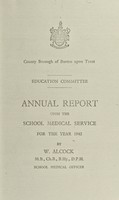 view [Report 1942] / School Medical Officer of Health, Burton-upon-Trent County Borough.