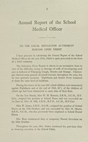 view [Report 1943] / School Medical Officer of Health, Burton-upon-Trent County Borough.