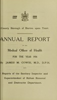 view [Report 1936] / Medical Officer of Health, Burton-upon-Trent County Borough.