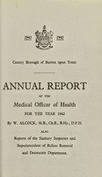 view [Report 1942] / Medical Officer of Health, Burton-upon-Trent County Borough.