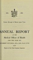 view [Report 1953] / Medical Officer of Health, Burton-upon-Trent County Borough.