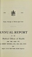 view [Report 1960] / Medical Officer of Health, Burton-upon-Trent County Borough.