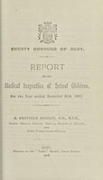 view [Report 1917] / School Medical Officer of Health, Bury County Borough.