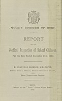 view [Report 1924] / School Medical Officer of Health, Bury County Borough.