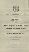 view [Report 1926] / School Medical Officer of Health, Bury County Borough.