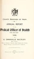 view [Report 1932] / School Medical Officer of Health, Bury County Borough.